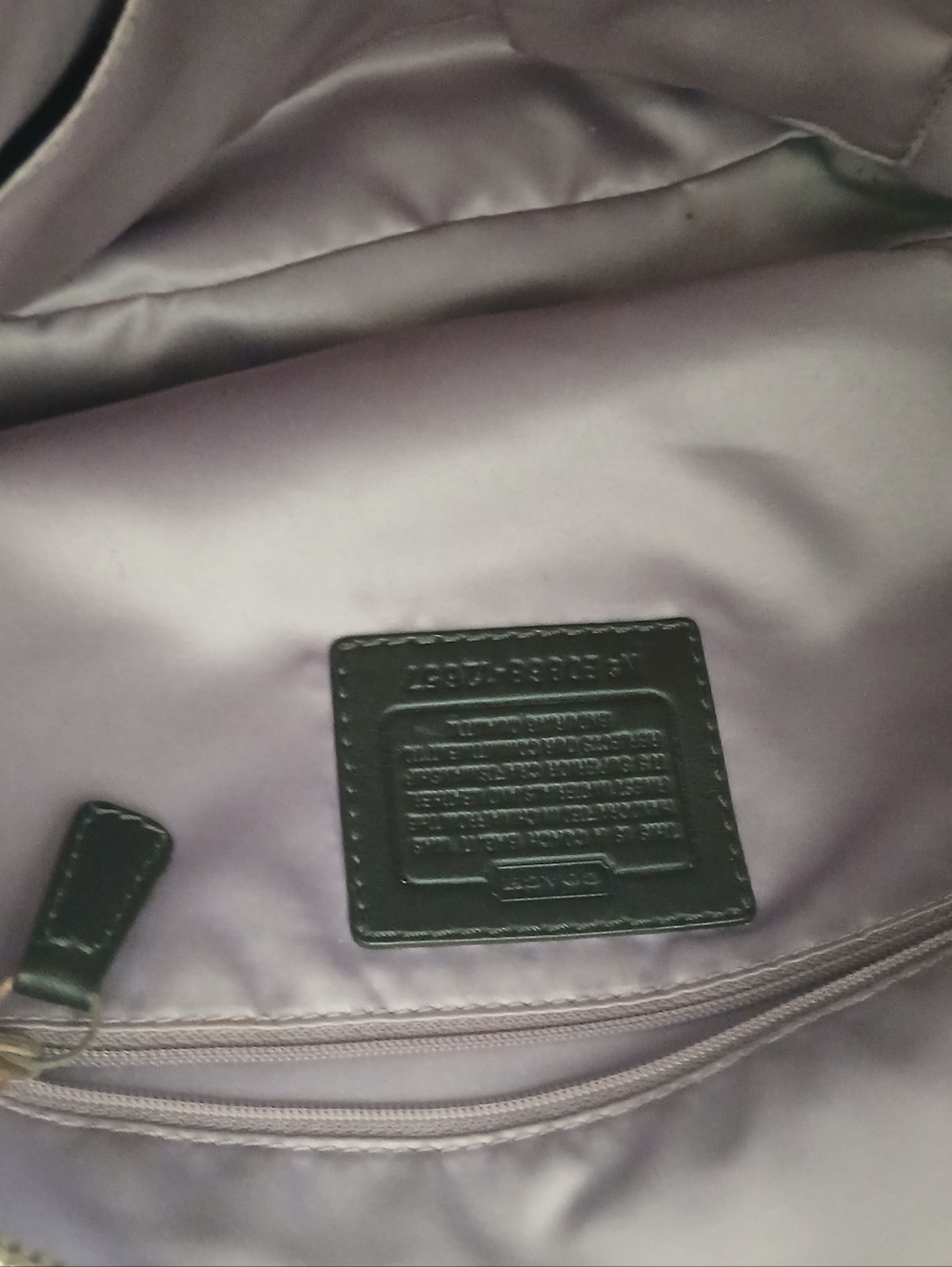 Coach Brown Signature Canvas Shoulder Bag with Dark Brown Leather Trim - Picture 8 of 8